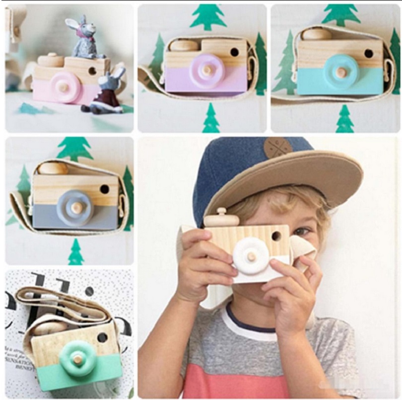 북유럽 유럽 스타일의 카메라 완구 아기 어린이 방 장식 가구 기사 어린이 크리스마스 생일 나무 선물